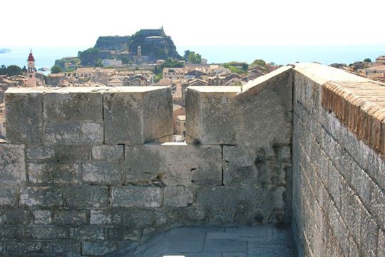 The old fortress as seen from the new fortress