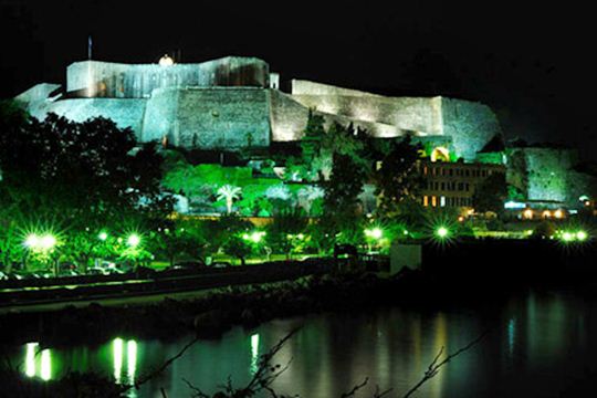 Night view of the new fortress