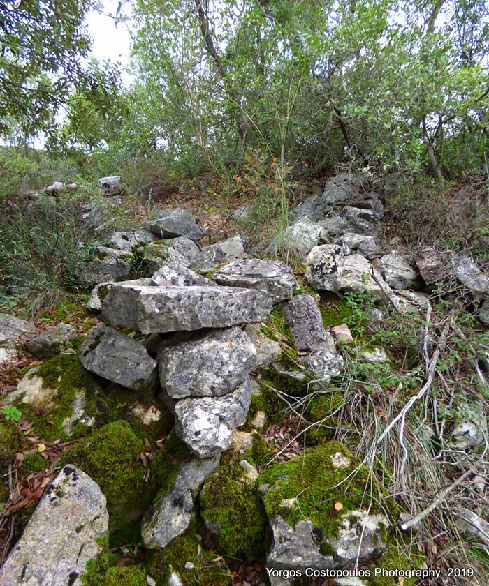scattered ruins on the hill-photo by Y.Costopoulos, 2019