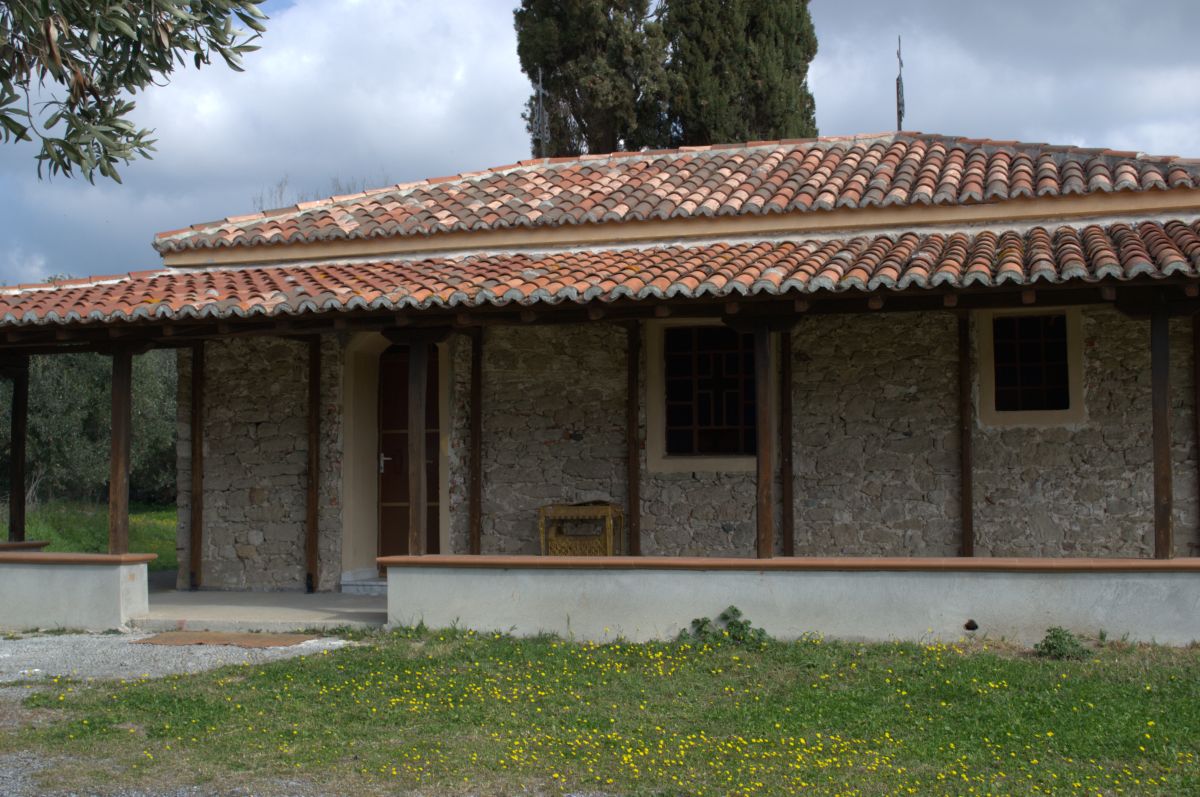 the church of Agios Tryfon next to the tower
