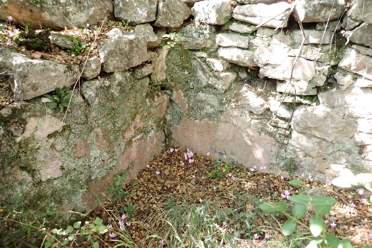 detail of the interior of the cistern
