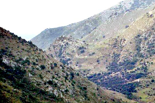 the rock of the castle of ochia
