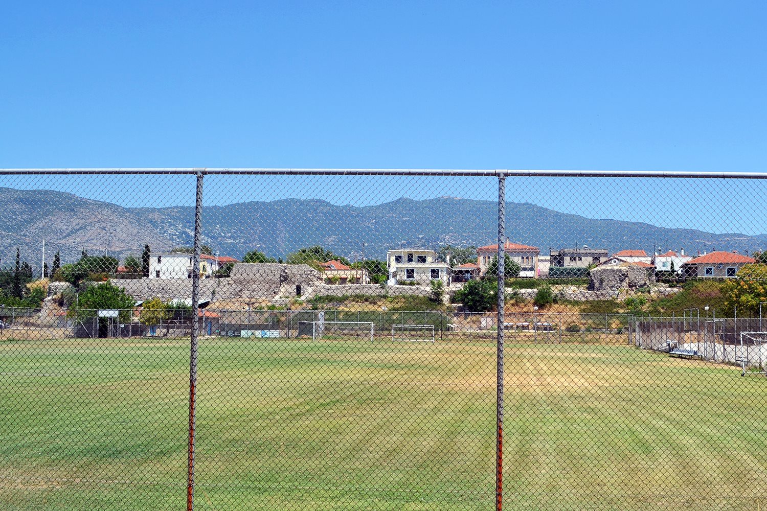 view from FC Magnisiakos field, July 2020