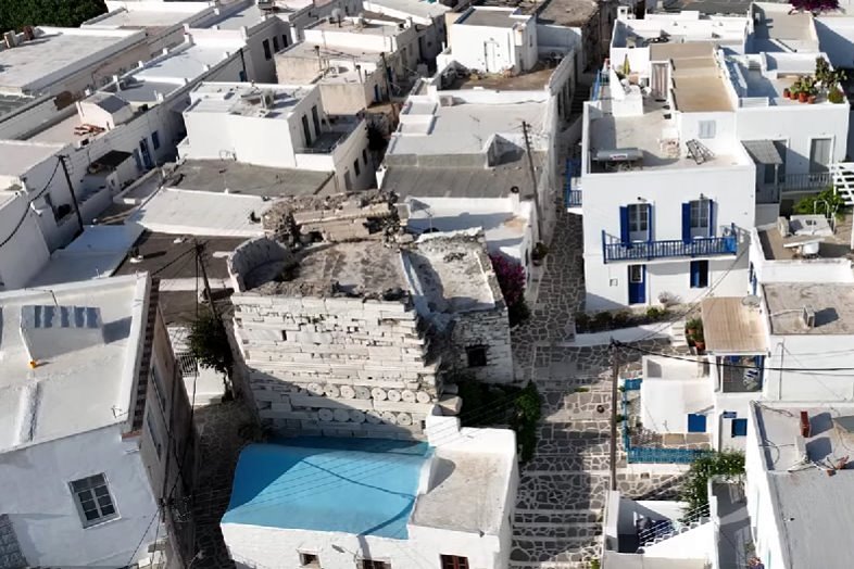 from the video of the Ephorate of Antiquities of Cyclades  (2023)