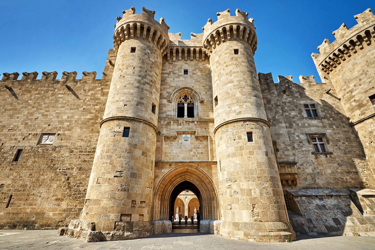 Palace of the Grand Master of the Knights of Rhodes in Greece