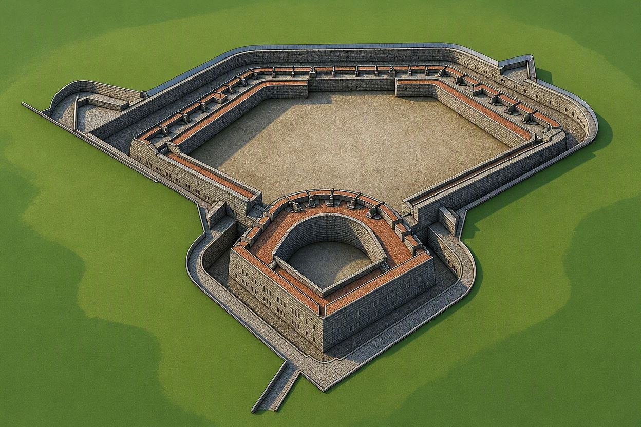 depiction of the George fort